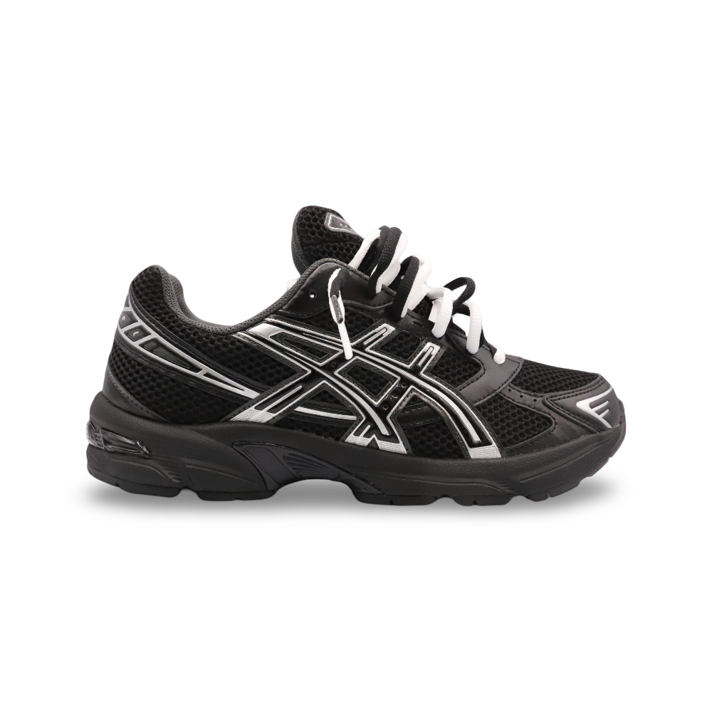 GEL-1130 Black Pure Silver - Double Laces