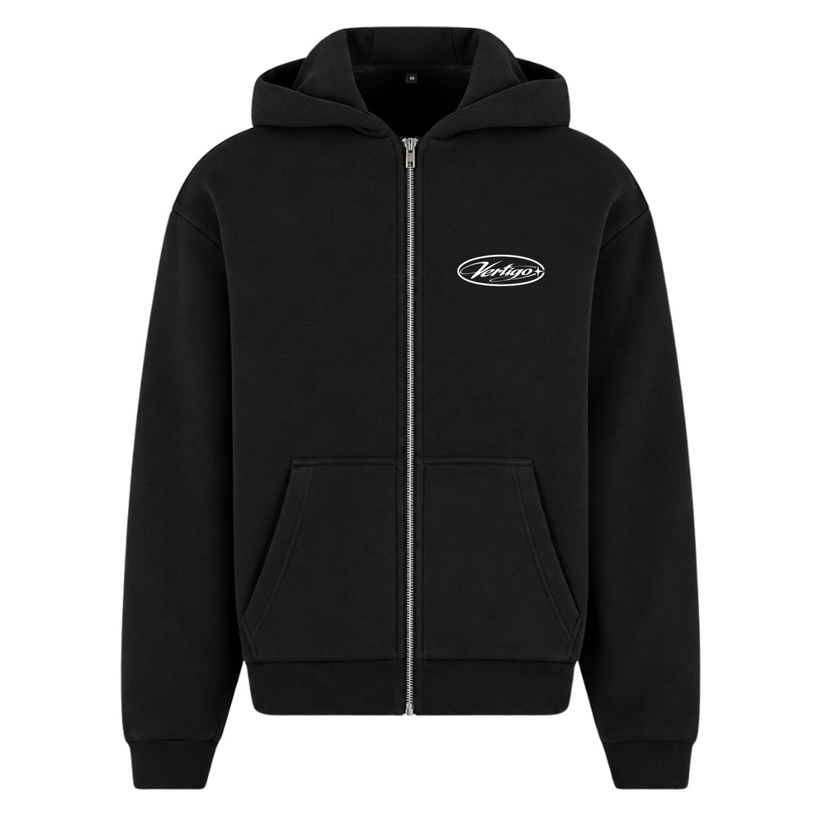 FLUFFY ZIPPER CLEAN - Black