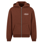 FLUFFY ZIPPER CLEAN - Chocolate Brown