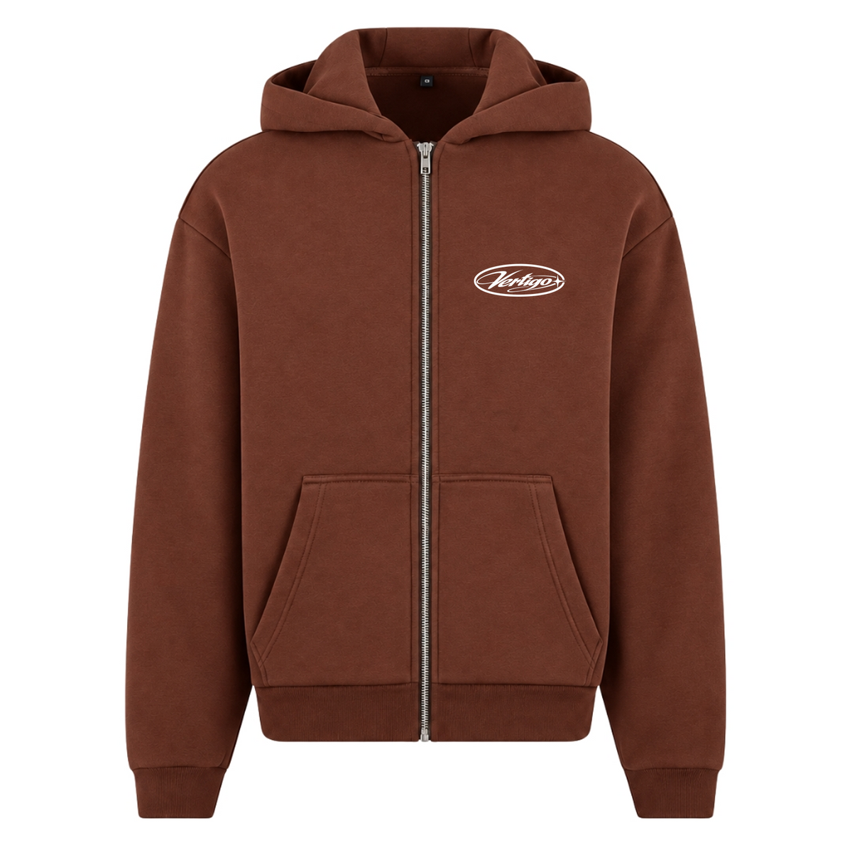 FLUFFY ZIPPER CLEAN - Chocolate Brown
