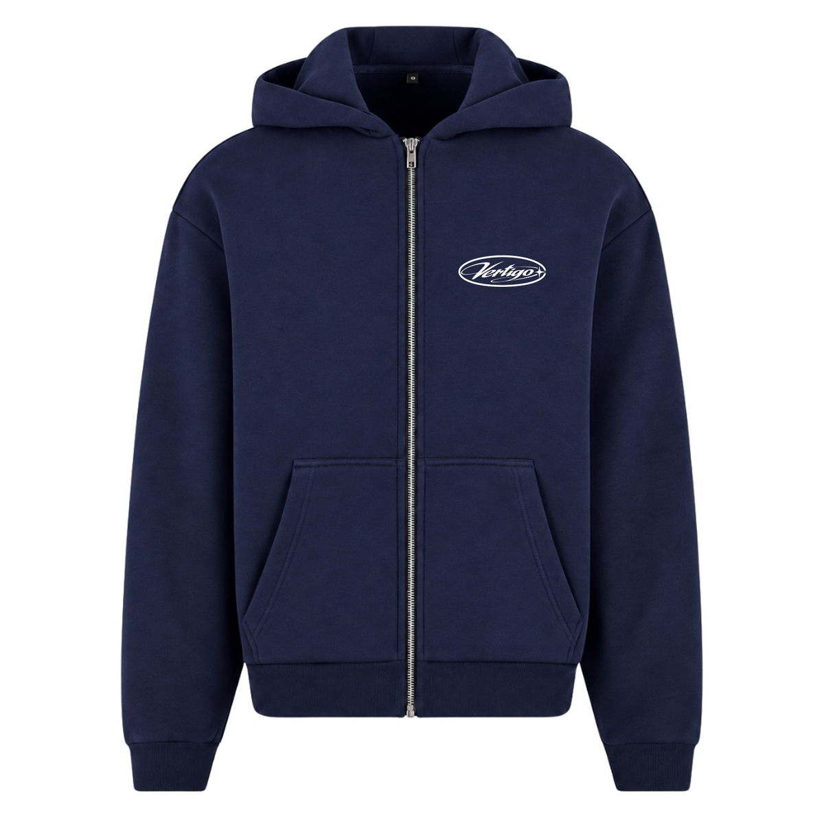 FLUFFY ZIPPER CLEAN - Navy