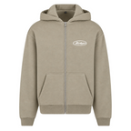FLUFFY ZIPPER CLEAN - Pale Olive