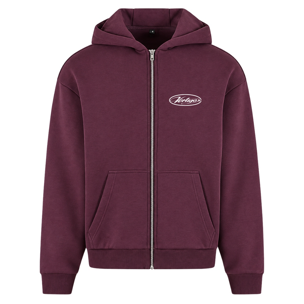 FLUFFY ZIPPER CLEAN - Plum Purple
