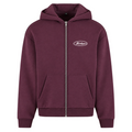FLUFFY ZIPPER CLEAN - Plum Purple