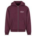 FLUFFY ZIPPER CLEAN - Plum Purple