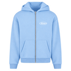 FLUFFY ZIPPER CLEAN - Powder Blue