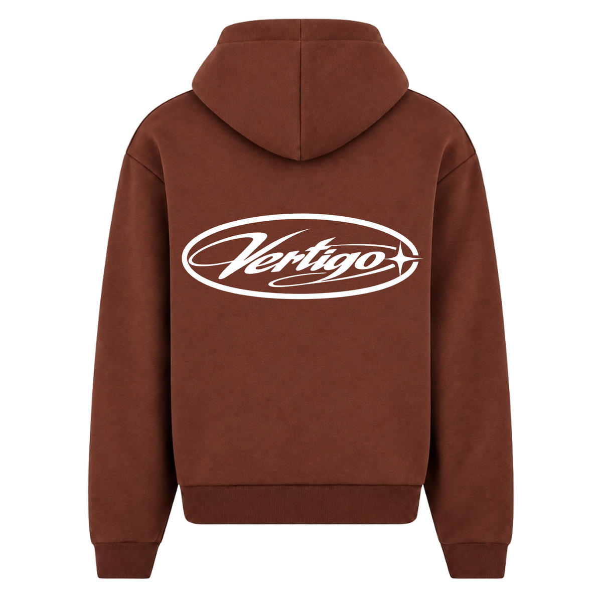 FLUFFY ZIPPER - Chocolate Brown - Rueckseite