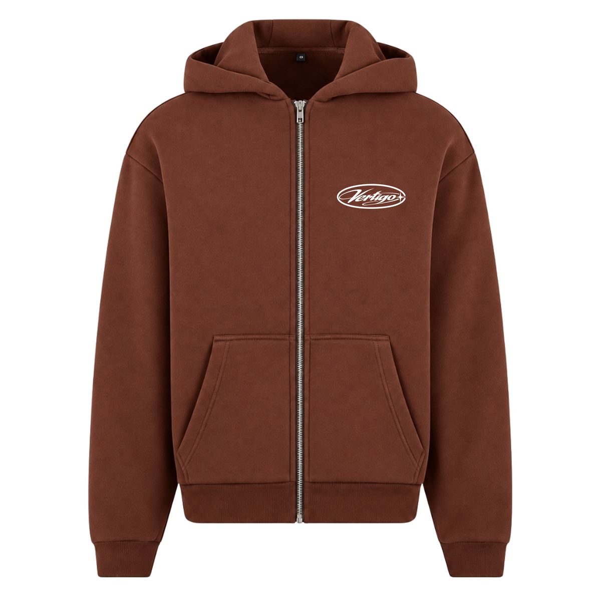 FLUFFY ZIPPER - Chocolate Brown