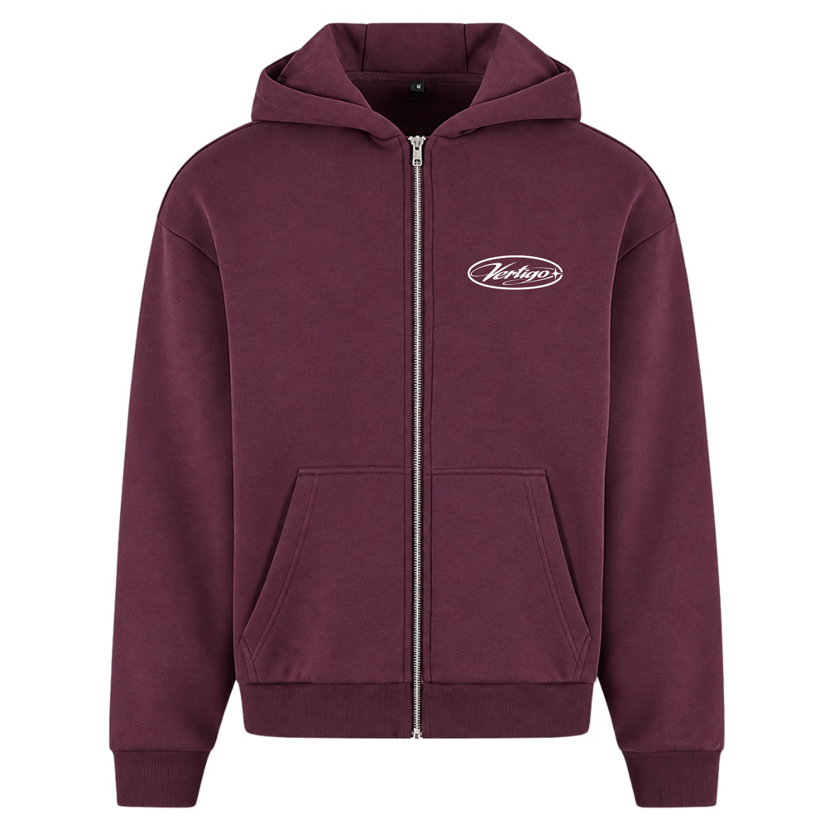 FLUFFY ZIPPER - Plum Purple